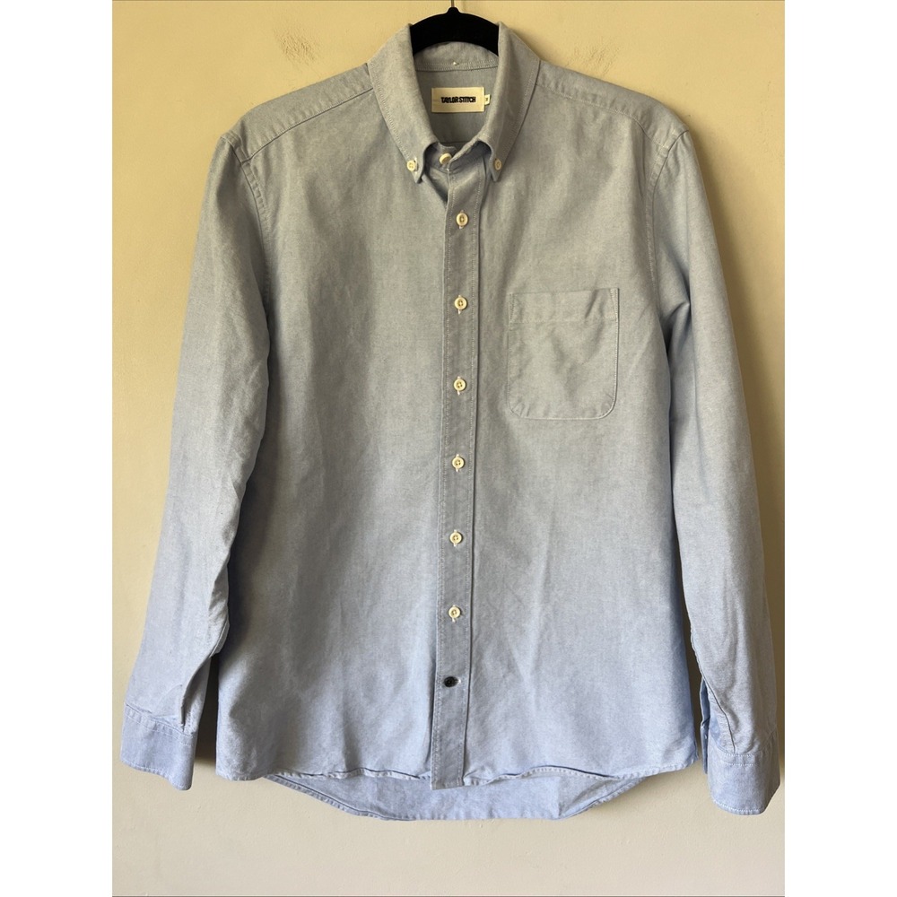 Taylor Stitch The Jack Shirt Mens 38 Small Blue Everyday Oxford Organic Cotton